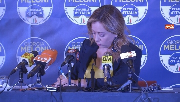 6 - Europee, Giorgia Meloni in conferenza stampa per commentare il risultato di Fdi