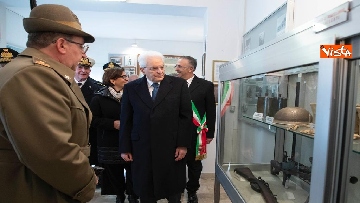2 - Mattarella visita il museo del Sacrario Militare al 75esimo anniversario della battaglia di Monte Lungo