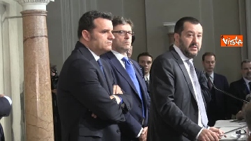 5 - Salvini al Quirinale per le Consultazioni insieme a Giorgetti e Centinaio