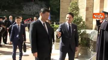 17 - Italia-Cina, Conte accoglie Xi Jinping a Villa Madama