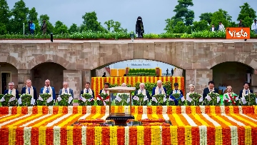 3 - G20 in India, i leader al Memorial Raj Ghat Mahatma Ghandi
