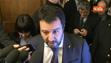 1 - Salvini al Senato per incontrare i neo eletti della Lega
