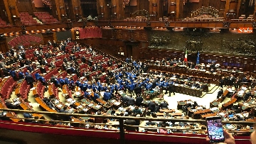 8 - Bagarre in aula alla Camera, Forza Italia protesta con i gilet blu