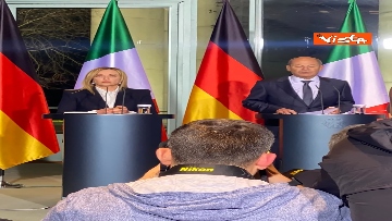 1 - Meloni insieme a Scholz in conferenza stampa dopo visita a Berlino, le foto