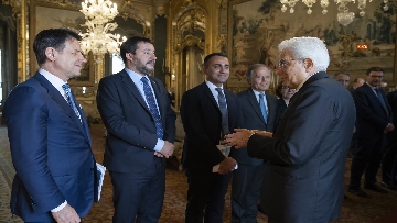 5 - Mattarella incontra Conte e ministri in vista del Consiglio Ue