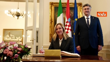 8 - Meloni: Italia e Croazia collaborino sempre più intensamente