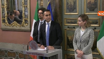 4 - Di Maio, Giulia Grillo e Toninelli al termine delle Consultazioni al Senato