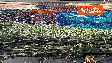 17 - San Pietro e Paolo, tappeto di colori a Via della Conciliazione per la tradizionale infiorata