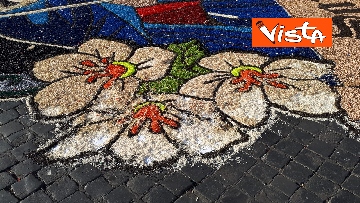 15 - San Pietro e Paolo, tappeto di colori a Via della Conciliazione per la tradizionale infiorata