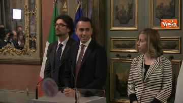 4 - Di Maio, Toninelli e Giulia Grillo al termine delle Consultazioni al Senato