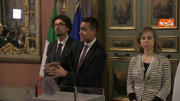5 - Di Maio, Toninelli e Giulia Grillo al termine delle Consultazioni al Senato