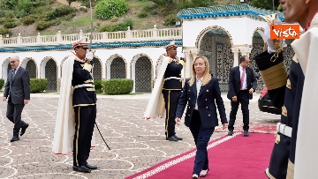 10 - Meloni a Tunisi, incontro con la premier Najla  Bouden e con il Presidente Kais Saied
