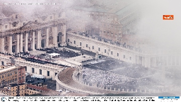 1 - Le foto aree della Polizia di Stato durante esequie Papa Benedetto XVI