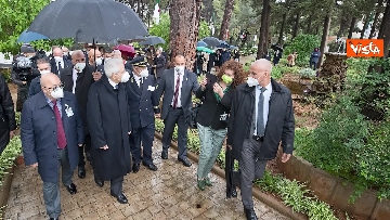 3 - Mattarella in Algeria partecipa alla cerimonia di inaugurazione del Giardino Enrico Mattei