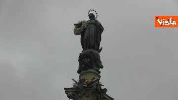 3 - Piazza di Spagna dopo l’omaggio a sorpresa di Papa Francesco per l’Immacolata