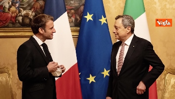 5 - Draghi accoglie il Presidente francese Macron a Palazzo Chigi