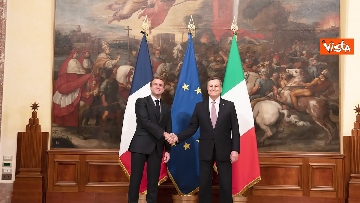 8 - Draghi accoglie il Presidente francese Macron a Palazzo Chigi