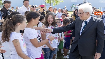 14 - Il Presidente Mattarella visita l'Istituto omnicomprensivo 'Romolo Capranica' di Amatrice