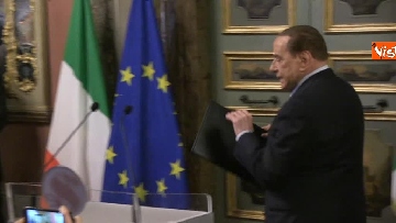 1 - Berlusconi, Bernini e Gelmini al termine delle Consultazioni al Senato