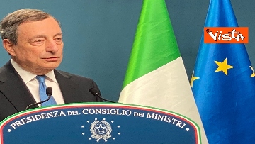 2 - Consiglio Ue, le foto della conferenza stampa del Presidente Draghi a Bruxelles 