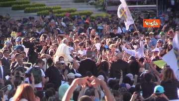 1 - Blanco e Papa Francesco in Piazza S.Pietro per l'evento dedicato ai giovani 
