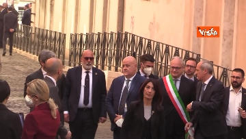 1 - Anniversario uccisione Moro, Draghi e Mattarella alla cerimonia in Via Caetani a Roma. Le foto