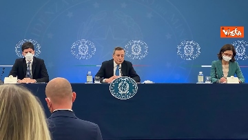 2 - La conferenza stampa di Mario Draghi a Palazzo Chigi in 100 secondi