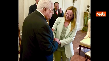 4 - Meloni incontro Abu Mazen. Ecco le immagini