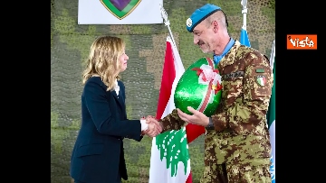 12 - Meloni incontra i contingenti italiani in Libano