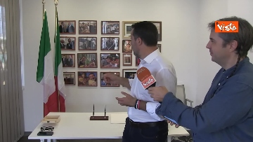 9 - L'intervista al Segretario della Lega Salvini del direttore di Vista Jakhnagiev, le immagini