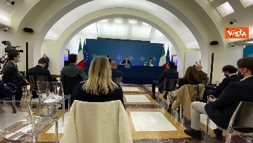 5 - La conferenza stampa di Mario Draghi a Palazzo Chigi in 100 secondi