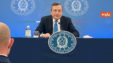 4 - La conferenza stampa di Mario Draghi a Palazzo Chigi in 100 secondi