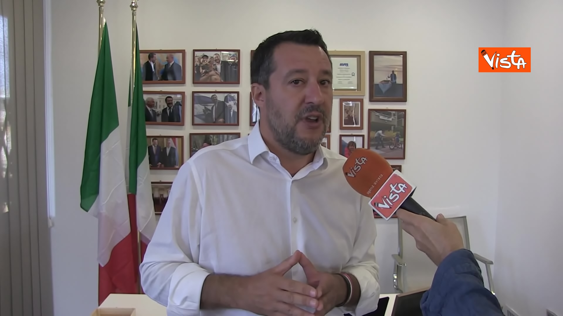 L'intervista a Matteo Salvini del direttore di Vista Alexander Jakhnagiev, le immagini
