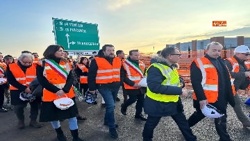 7 - Sopralluogo di Salvini al cantiere Corda Molle a Travagliato in provincia di Brescia, le foto 
