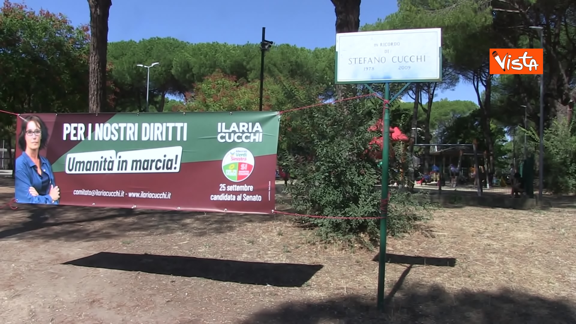 Ilaria Cucchi inizia la campagna elettorale, le foto dal Parco degli Acquedotti a Roma