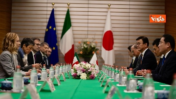 13 - Meloni a Tokyo, le immagini dell'incontro con il premier Fumio Kishida