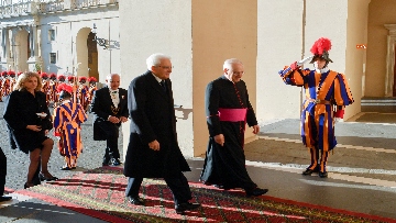 5 - Mattarella in Vaticano per visita di congedo al Papa, ecco le foto
