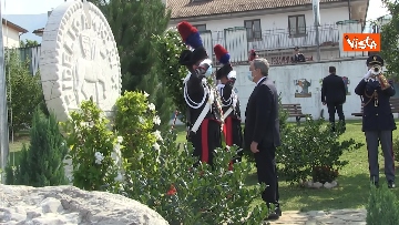 5 - Draghi depone corona alloro al memoriale in ricordo delle vittime di Amatrice