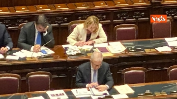 2 - La replica del Presidente Meloni alla Camera sul Consiglio Ue, le immagini
