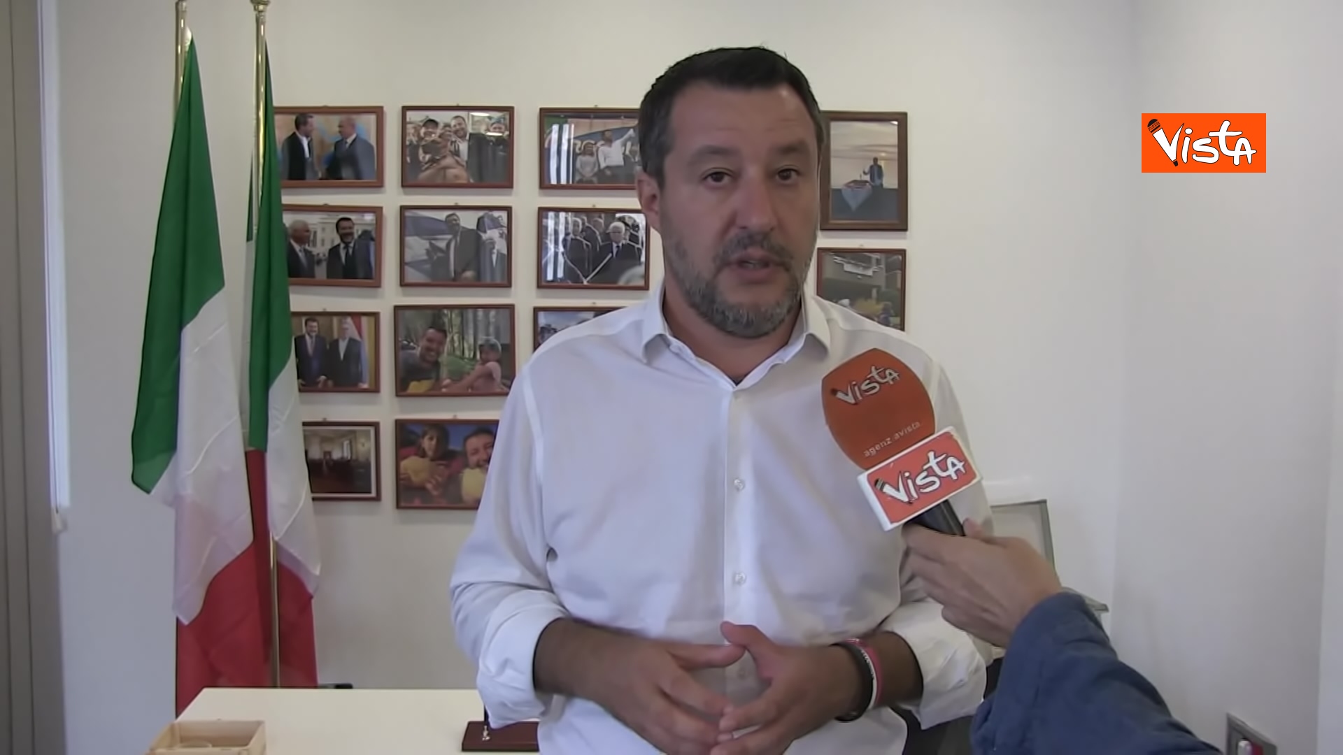L'intervista a Matteo Salvini del direttore di Vista Jakhnagiev, le immagini