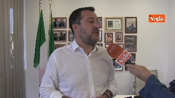 2 - L'intervista al Segretario della Lega Salvini del direttore di Vista Jakhnagiev, le immagini