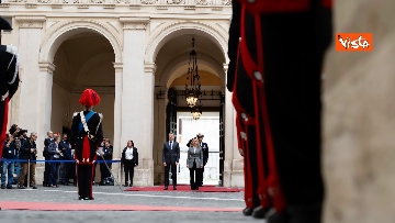 8 - Meloni riceve il Primo Ministro Golob a Palazzo Chigi, accolto col picchetto d'onore