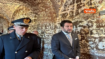 1 - Salvini alla cerimonia posa prima pietra Sala Polifunzionale Caserma Forte Aurelia, le foto