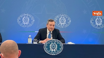 1 - La conferenza stampa di Mario Draghi a Palazzo Chigi in 100 secondi