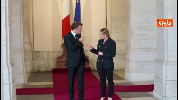 3 - L'incontro a Palazzo Chigi tra Meloni e Macron, le immagini