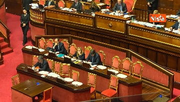3 - Meloni riferisce in Senato in vista del Consiglio Ue, le immagini