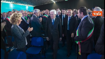 3 - Mattarella alla cerimonia di apertura dell'Assemblea di Anci a Genova