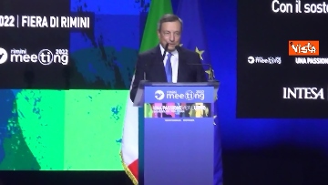 1 - Draghi al Meeting di Rimini, standing ovation e cori per il Presidente del Consiglio