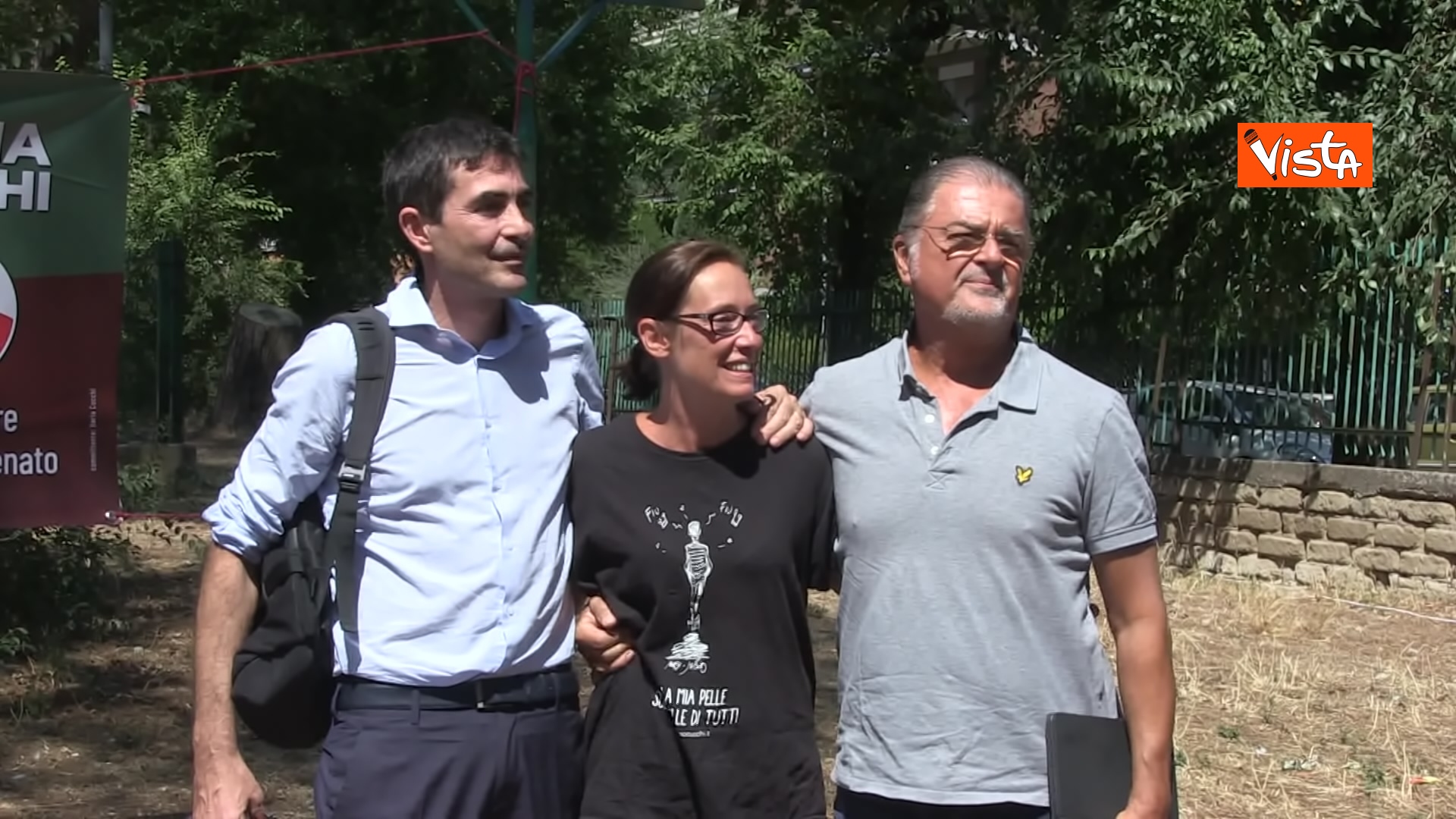 Ilaria Cucchi inizia la campagna elettorale, le foto con Fratoianni e Fabio Anselmo