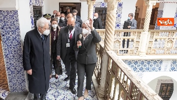 5 - Mattarella in Algeria partecipa alla cerimonia di inaugurazione del Giardino Enrico Mattei
